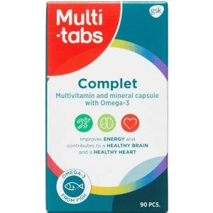 Multi-Tabs Complet Omega-3, 90 stk (Udløb: 07/2025)
